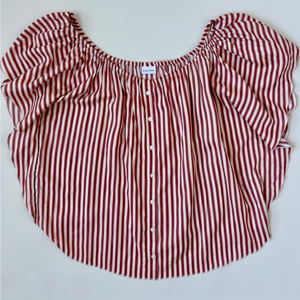 Lascana Red and White Striped Blouse